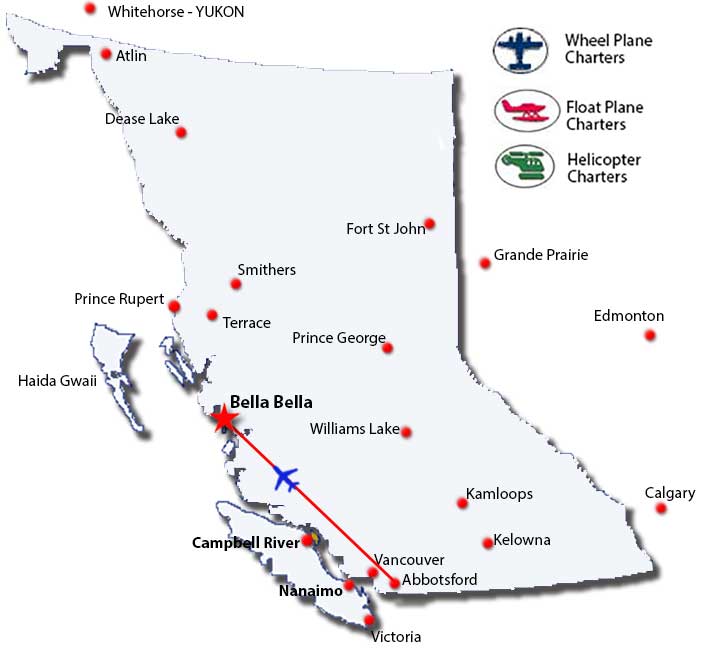 Bella Bella Charter Flights Vancouver